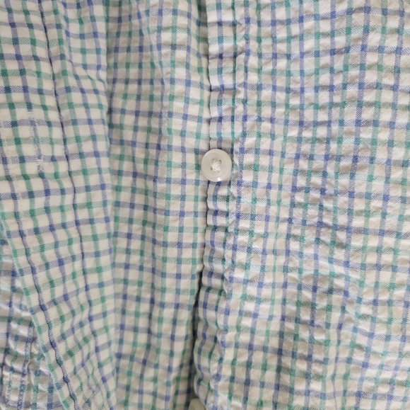 L.L. Bean Men's Blue Checkered Shirt Size L-Reg - Picture 7 of 7
